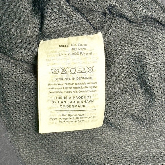 Han Kjobenhavn Navy Track Vest with Gold Tone Zipper and Logo Detail - Picture 8 of 10